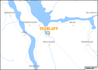 map of Red Bluff