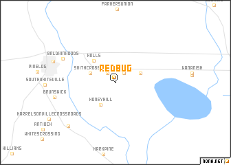 map of Redbug