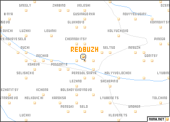 map of Redbuzh