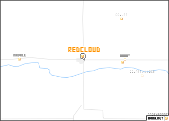 map of Red Cloud