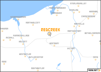 map of Red Creek