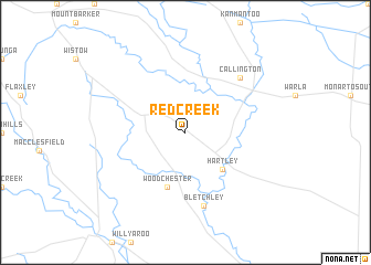 map of Red Creek