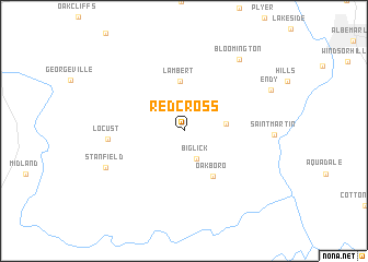 map of Red Cross