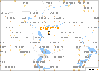 map of Redczyce