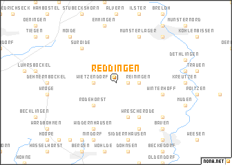 map of Reddingen