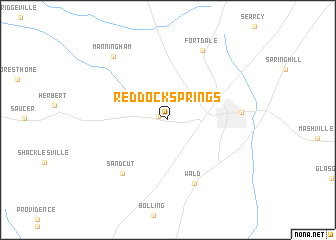 map of Reddock Springs