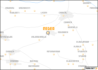 map of Redea