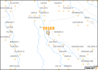 map of Redea