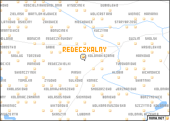 map of Redecz Kalny