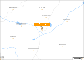 map of Redenção