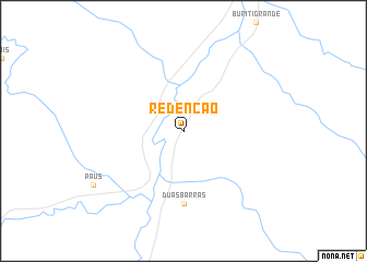 map of Redenção