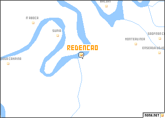 map of Redenção