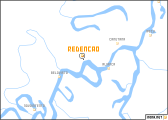 map of Redenção