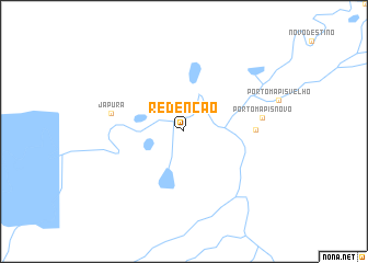 map of Redenção