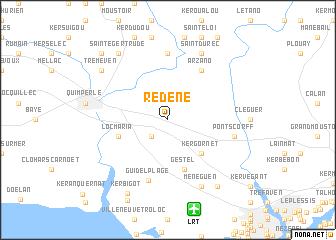 map of Rédené