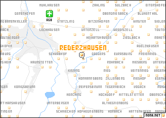 map of Rederzhausen