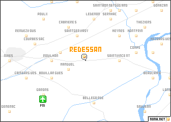 map of Redessan