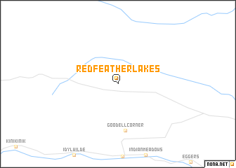 map of Red Feather Lakes