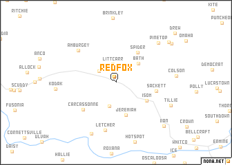 map of Redfox