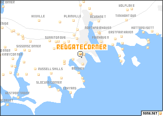 map of Redgate Corner