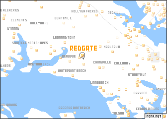 map of Redgate
