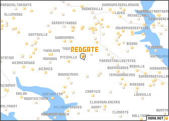 map of Redgate