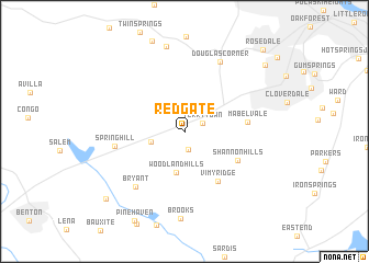 map of Red Gate