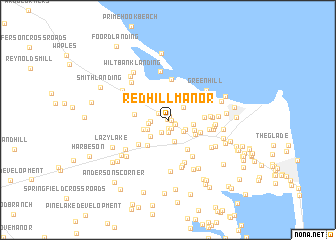 map of Red Hill Manor