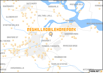 map of Red Hill Mobile Home Park