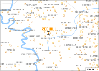 map of Red Hill