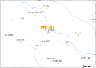 map of Red Hill