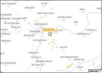 map of Red Hill