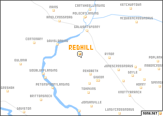 map of Red Hill