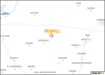 map of Red Hill