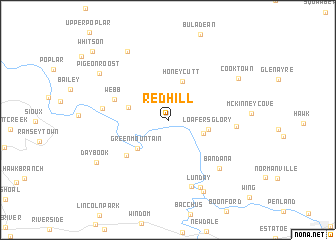 map of Red Hill