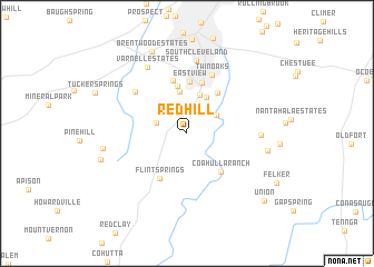map of Red Hill