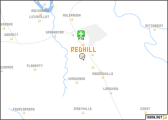 map of Red Hill