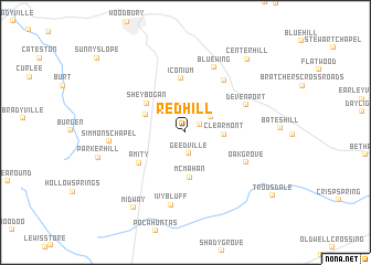 map of Red Hill