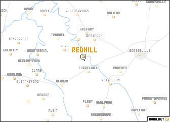 map of Red Hill