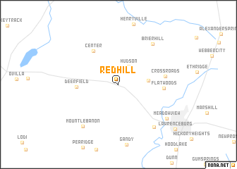 map of Red Hill