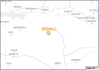 map of Redhill