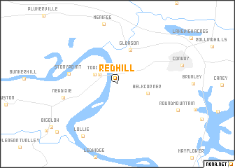 map of Red Hill