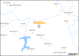 map of Red Hill