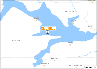 map of Red Hill