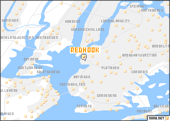 Red Hook (United States - USA) map - nona.net