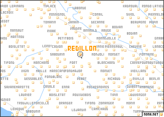 map of Rédillon