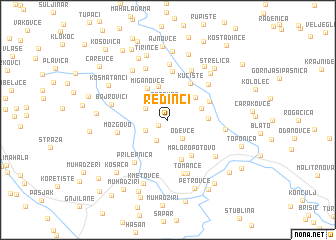 map of Redinci