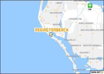 map of Redington Beach