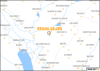 map of Rediul de Jos