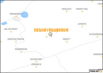 map of Redkaya Dubrava